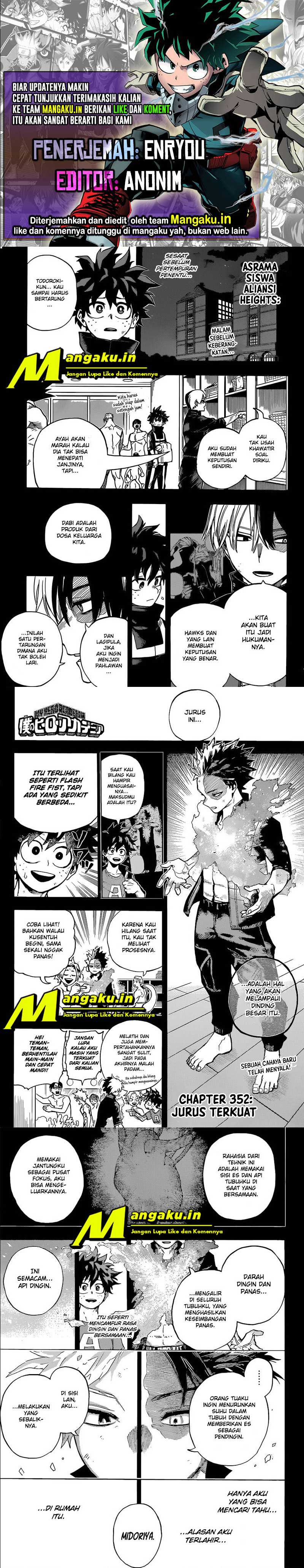 Boku no Hero Academia: Chapter 352 - Page 1