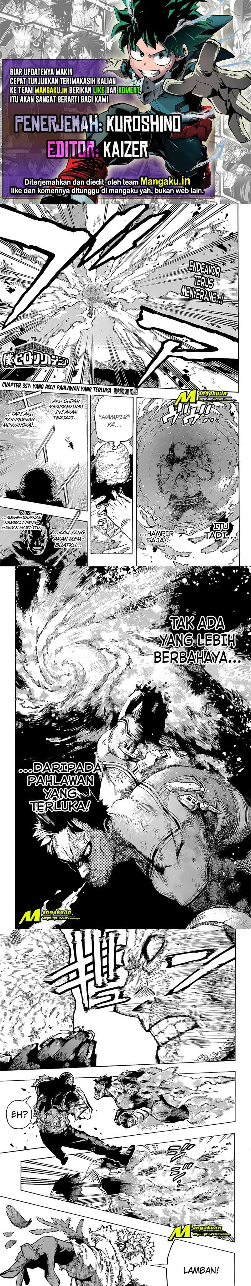 Boku no Hero Academia: Chapter 357 - Page 1