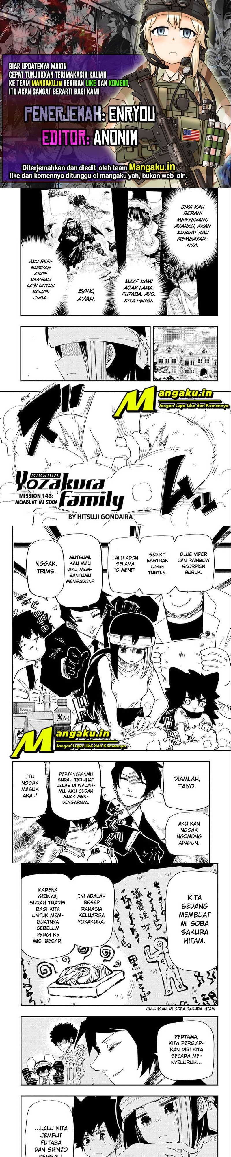 Mission: Yozakura Family: Chapter 143 - Page 1
