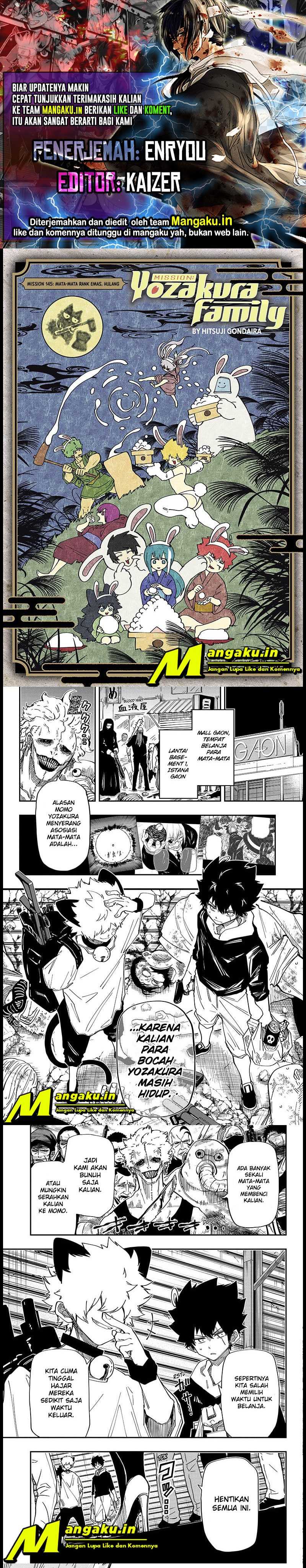 Mission: Yozakura Family: Chapter 145 - Page 1