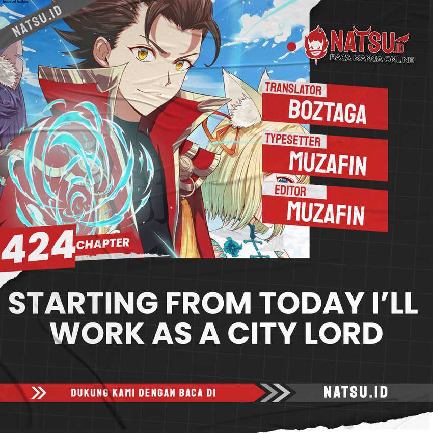 Starting From Today I’ll Work As A City Lord: Chapter 424 - Page 1