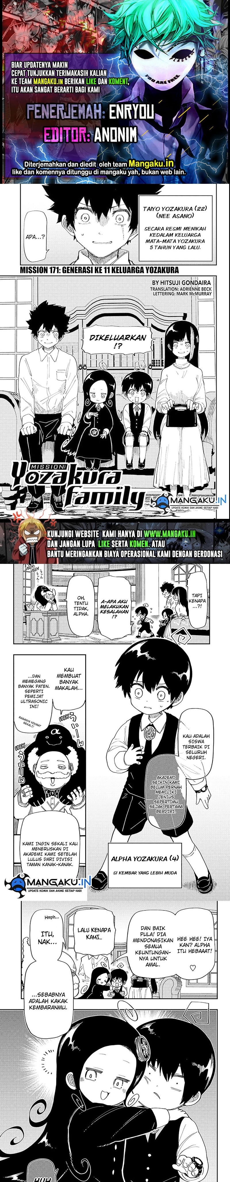 Mission: Yozakura Family: Chapter 171 - Page 1