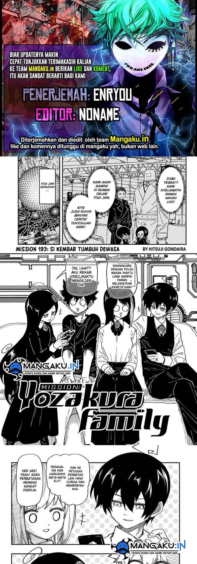 Mission: Yozakura Family: Chapter 193 - Page 1