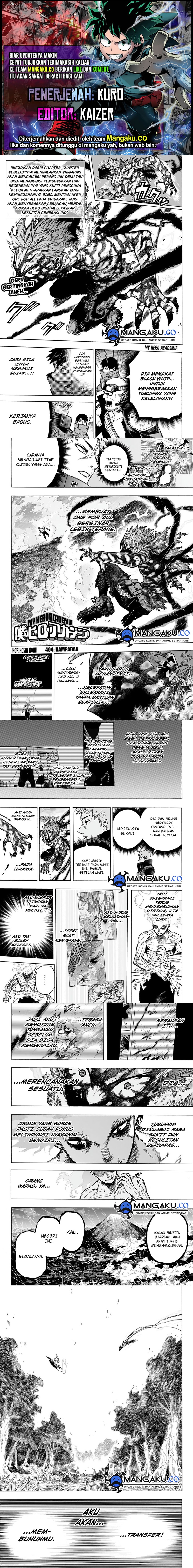 Boku no Hero Academia: Chapter 414 - Page 1
