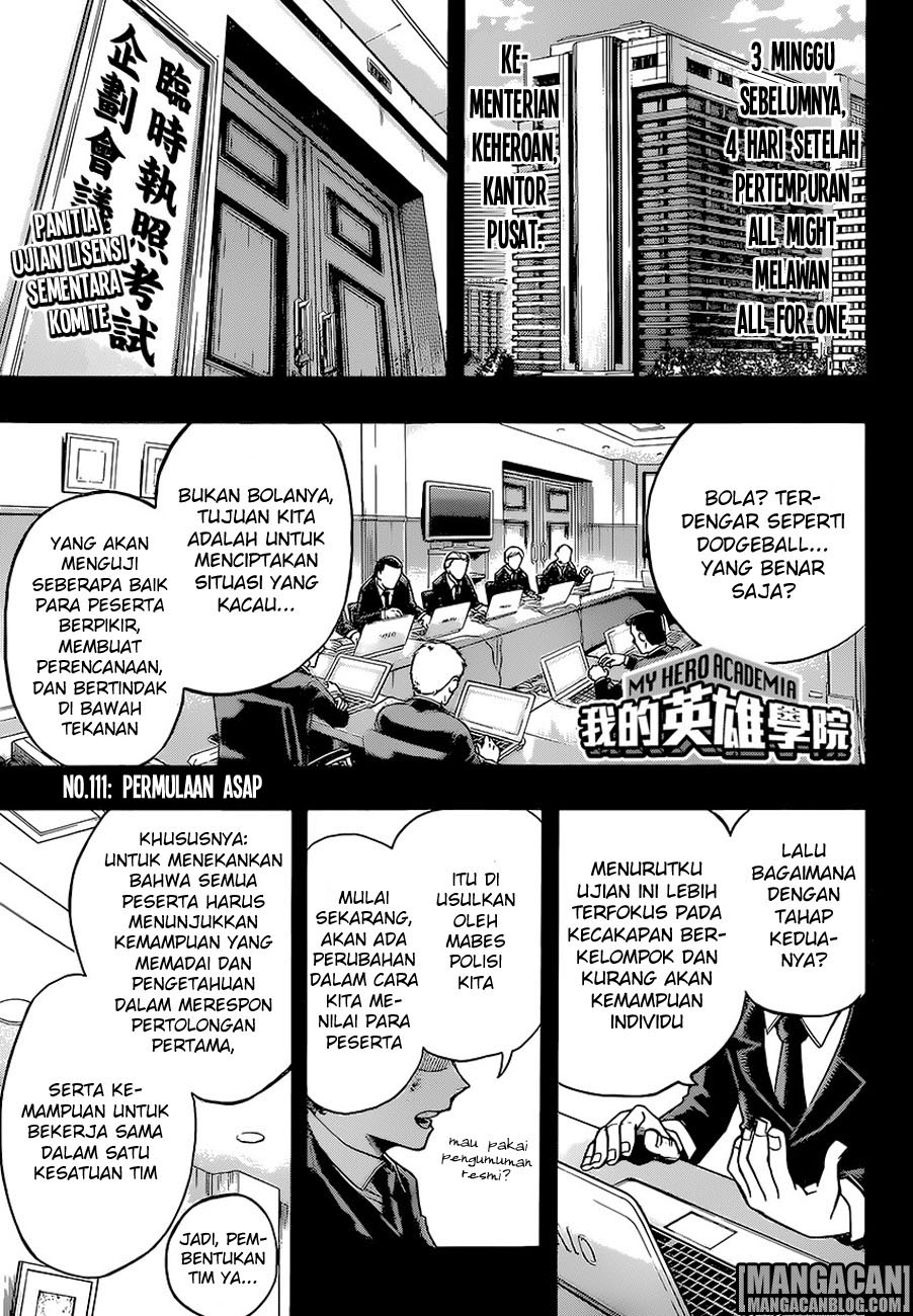Boku no Hero Academia: Chapter 111 - Page 1