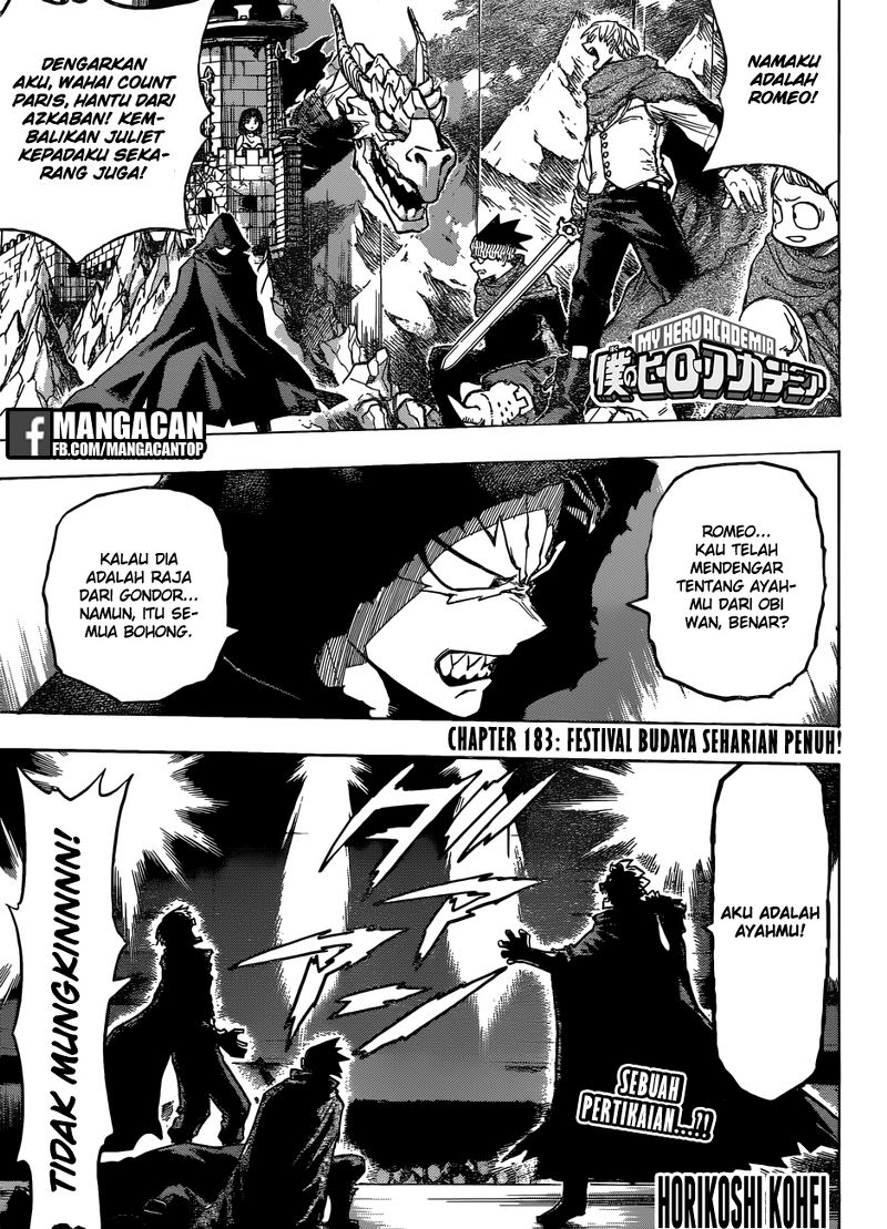Boku no Hero Academia: Chapter 183 - Page 1