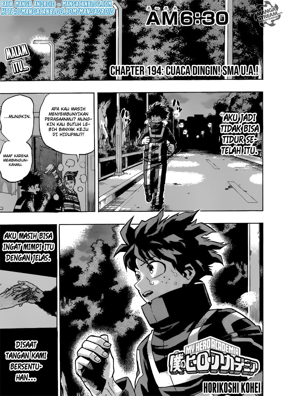 Boku no Hero Academia: Chapter 194 - Page 1
