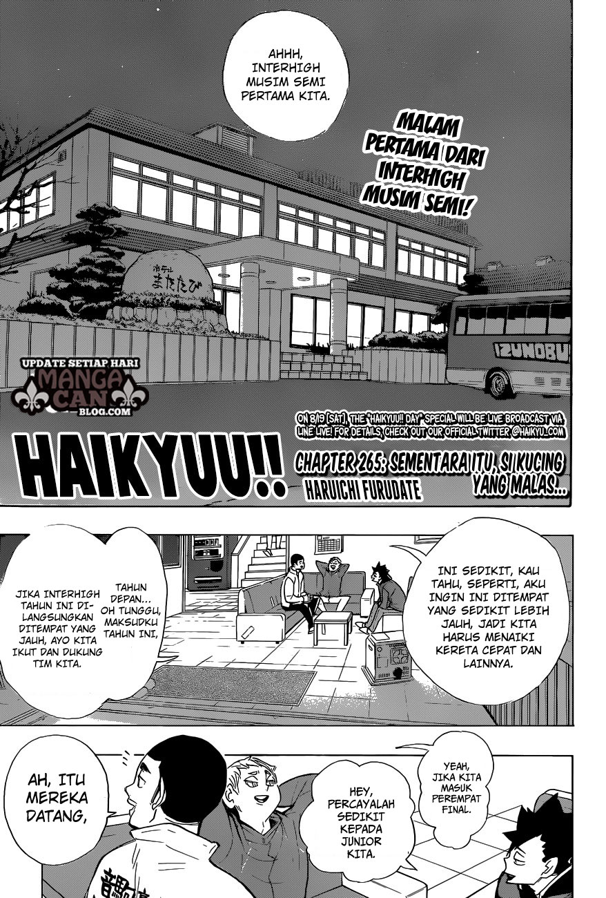 Haikyu!!: Chapter 265 - Page 1