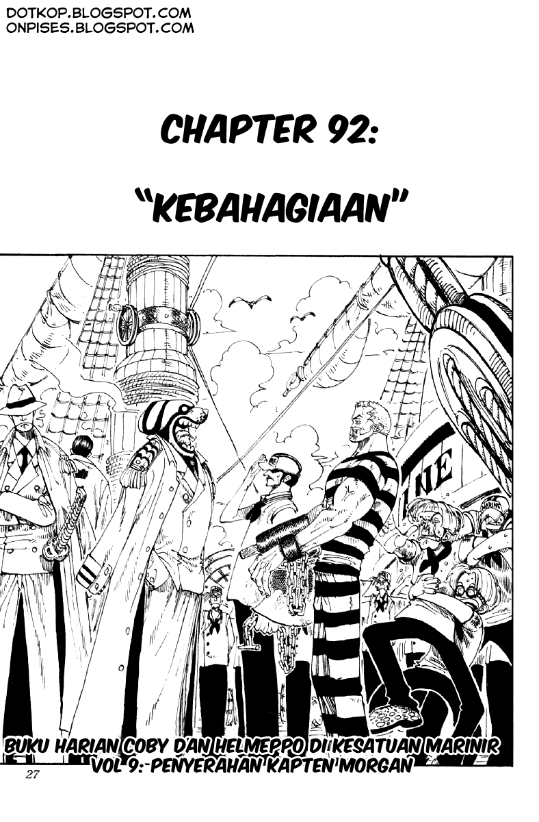 One Piece: Chapter 92 - Page 1