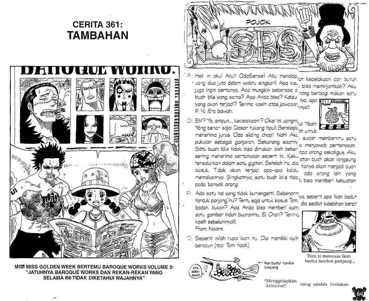 One Piece: Chapter 361 - Page 1