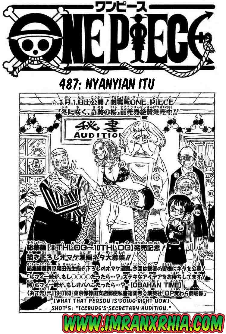 One Piece: Chapter 487 - Page 1