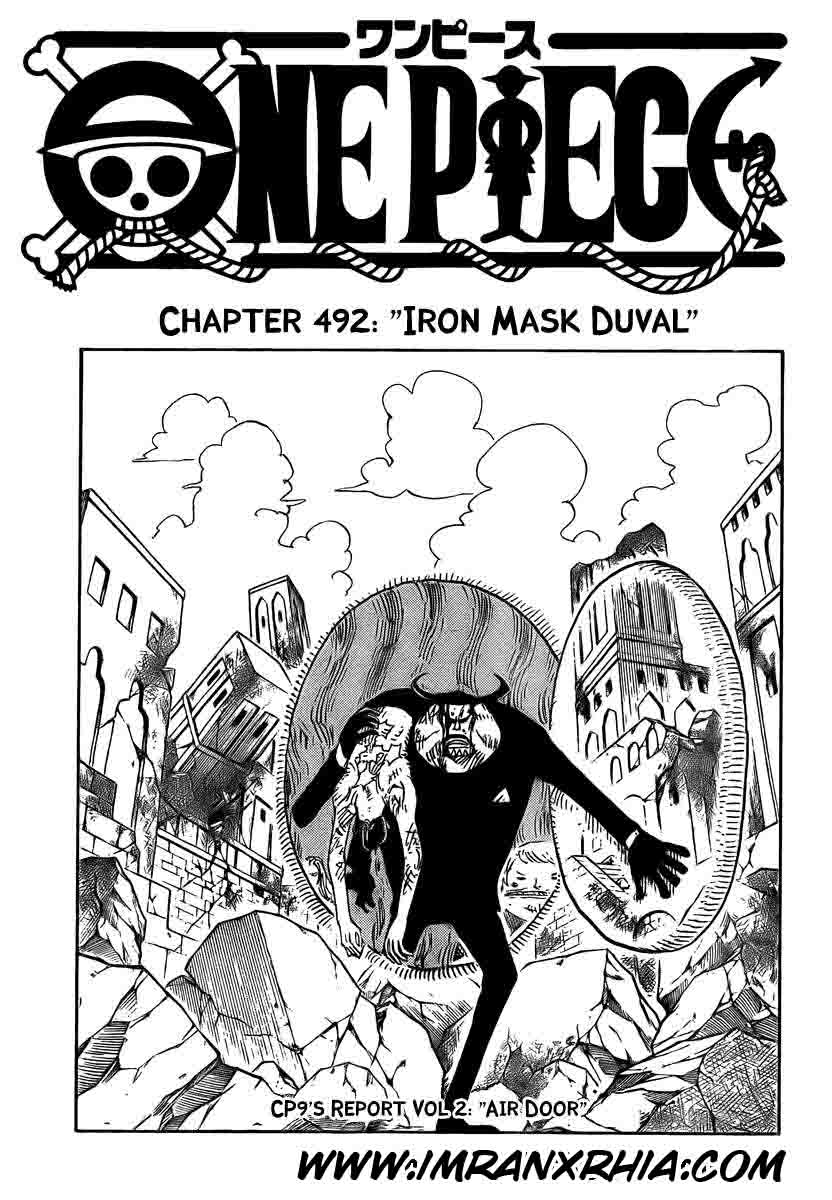 One Piece: Chapter 492 - Page 1