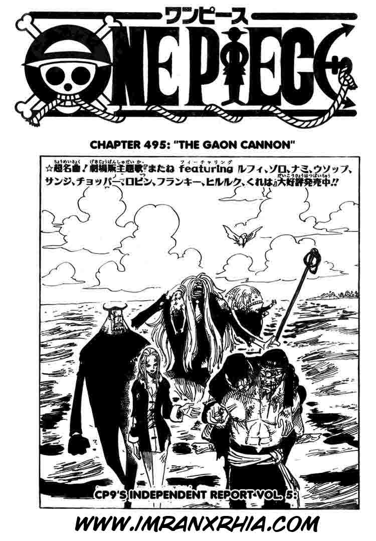 One Piece: Chapter 495 - Page 1