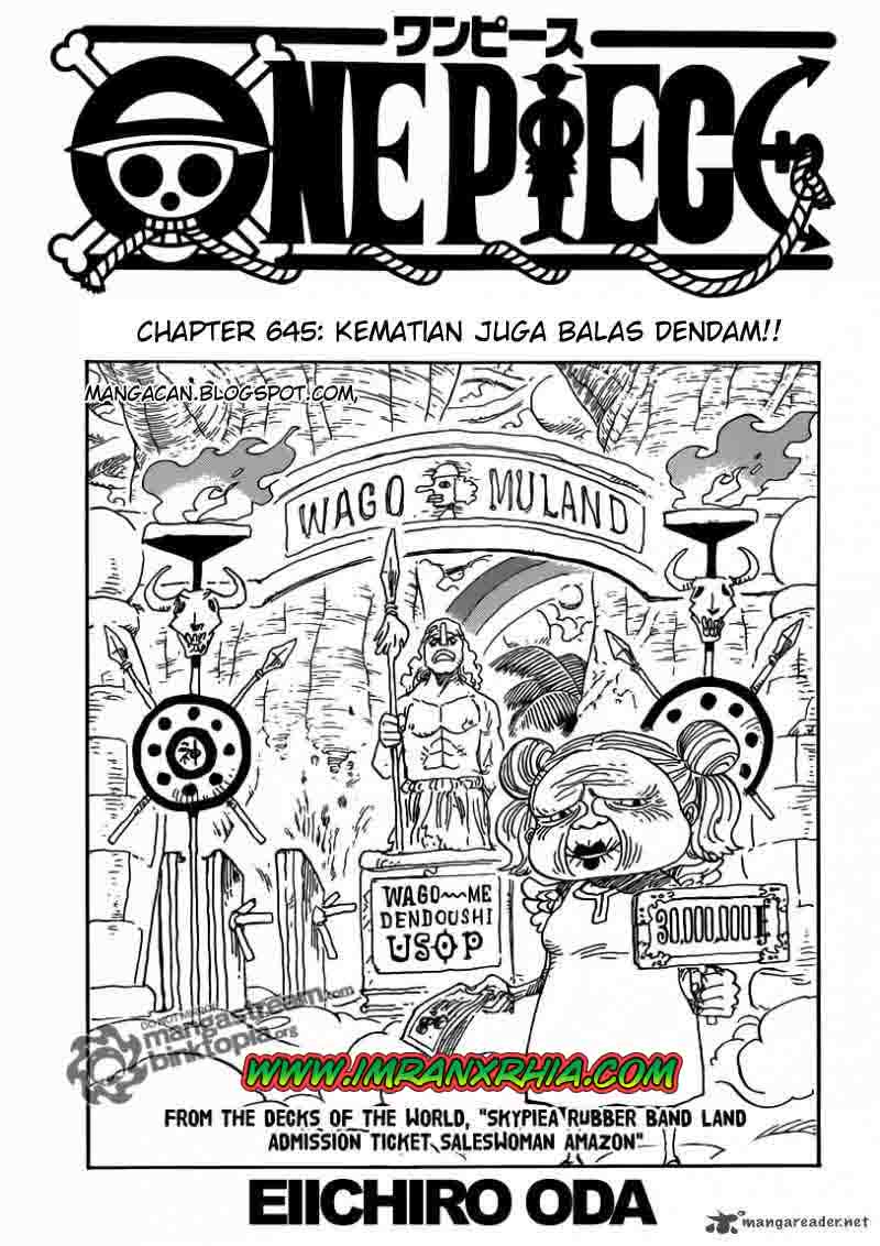 One Piece: Chapter 645 - Page 1