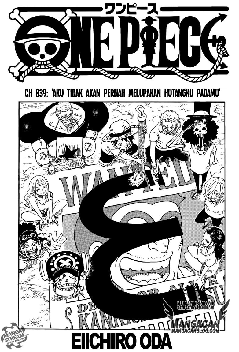 One Piece: Chapter 839 - Page 1