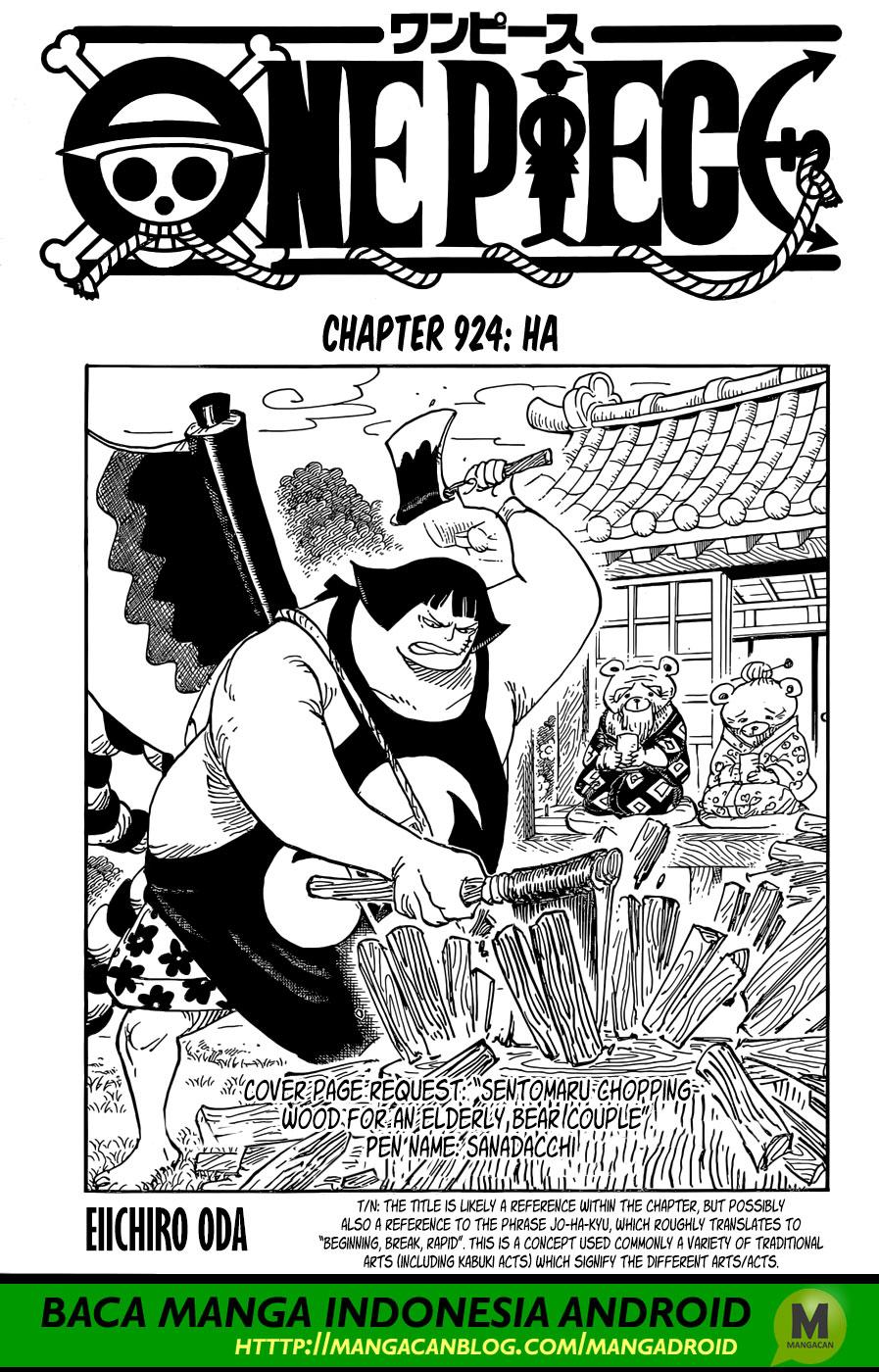 One Piece: Chapter 924 - Page 1