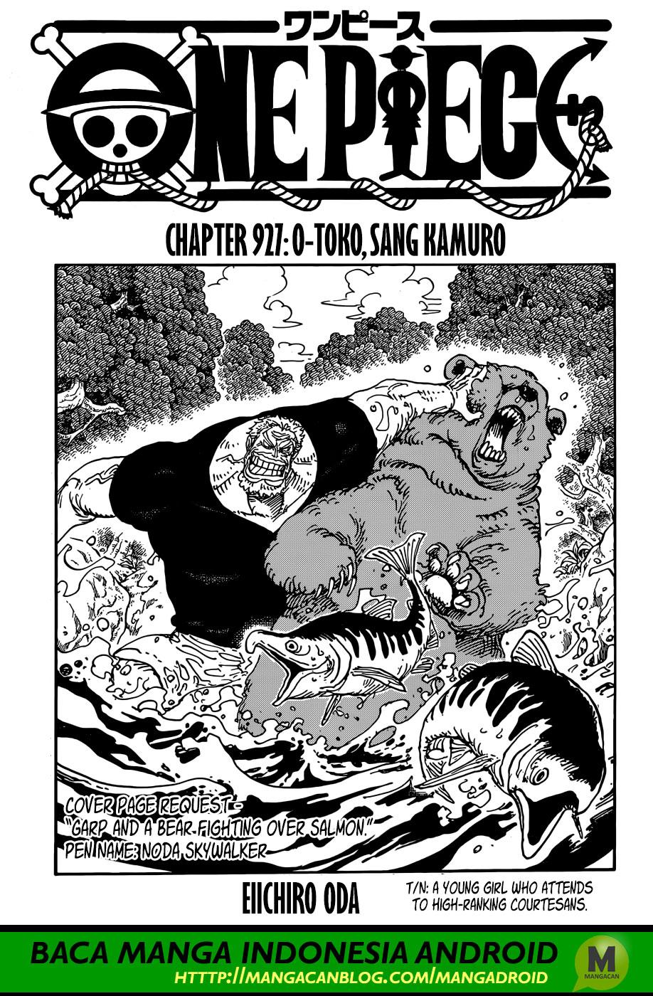 One Piece: Chapter 927 - Page 1