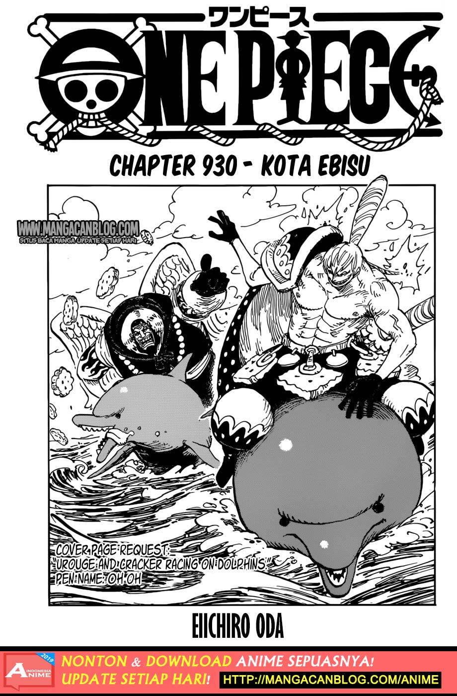 One Piece: Chapter 930 - Page 1