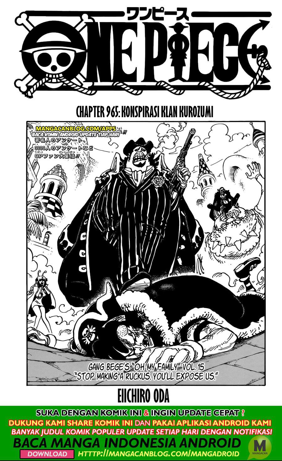 One Piece: Chapter 965 - Page 1