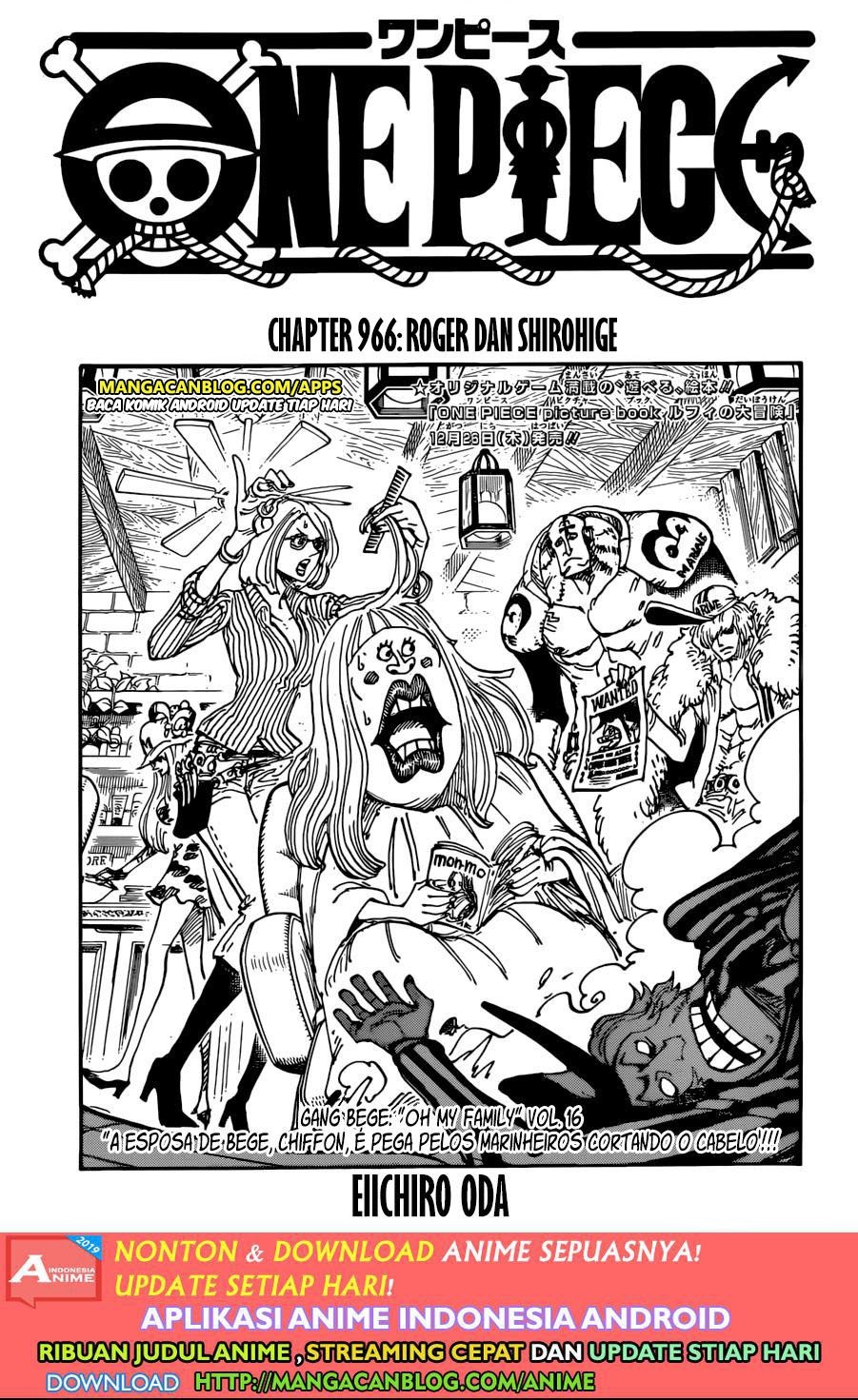 One Piece: Chapter 966 - Page 1