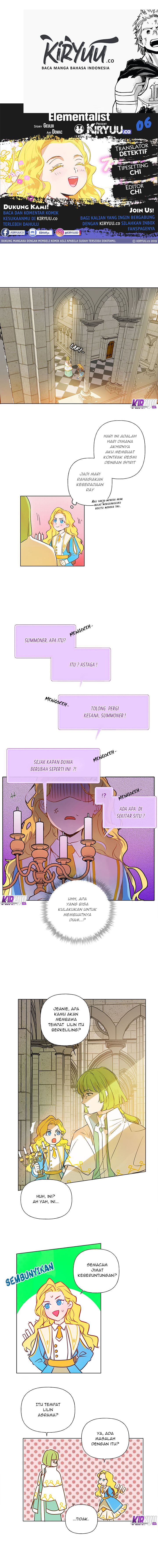 The Golden Haired Elementalist: Chapter 6 - Page 1