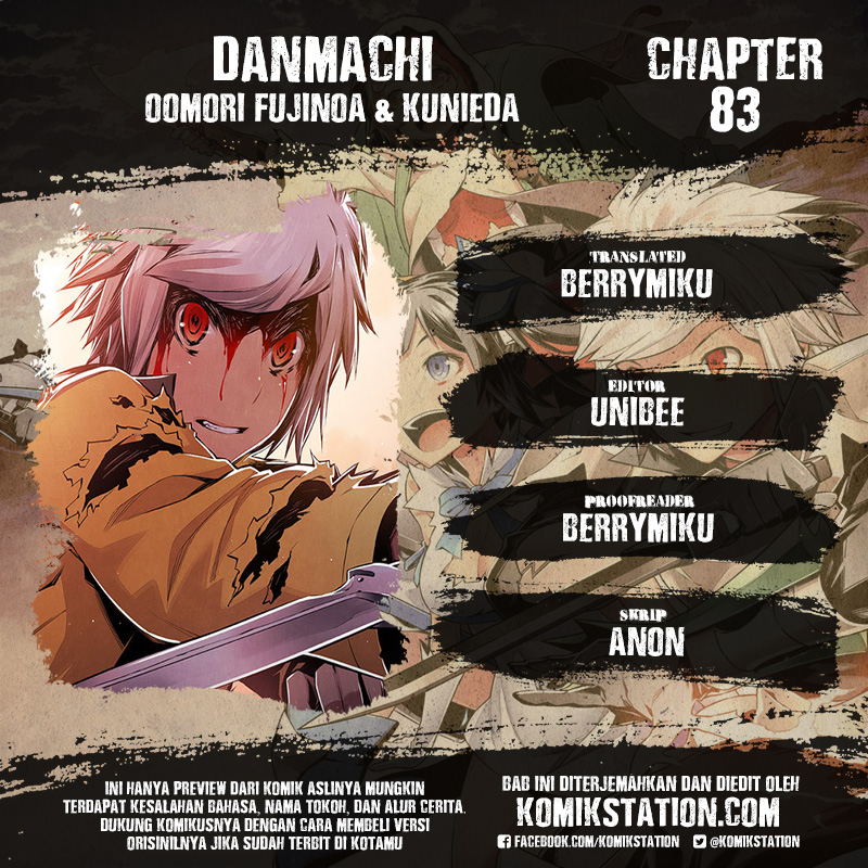 Dungeon ni Deai wo Motomeru no wa Machigatte Iru Darou ka: Chapter 83 - Page 1
