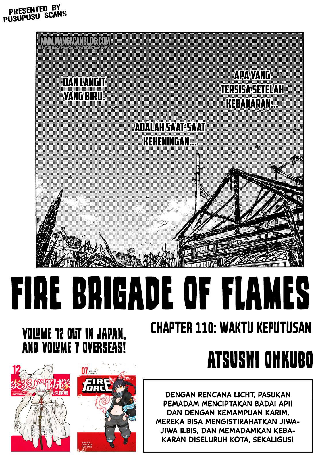 Fire Brigade of Flames: Chapter 110 - Page 1