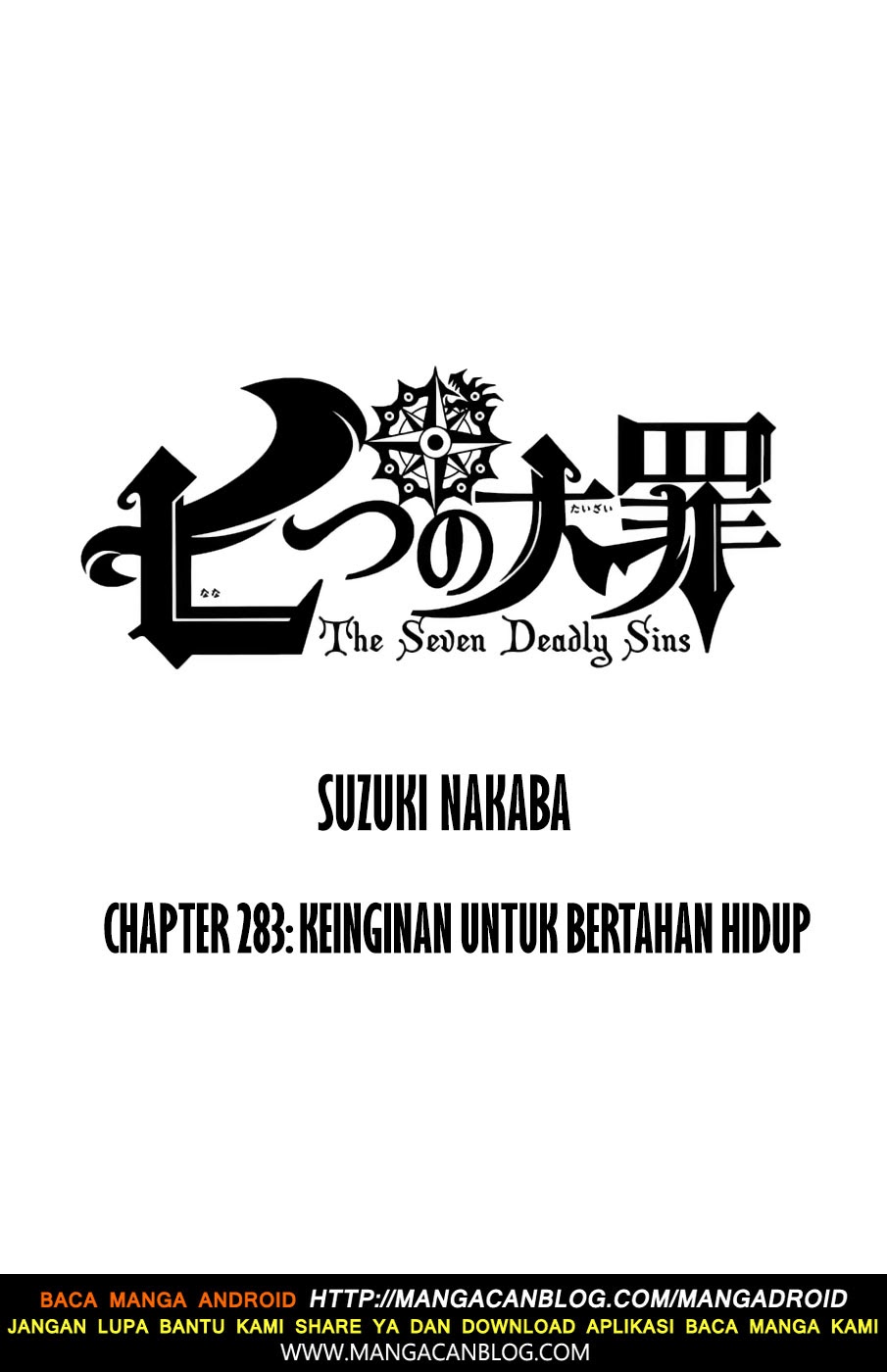 Nanatsu no Taizai: Chapter 283 - Page 1
