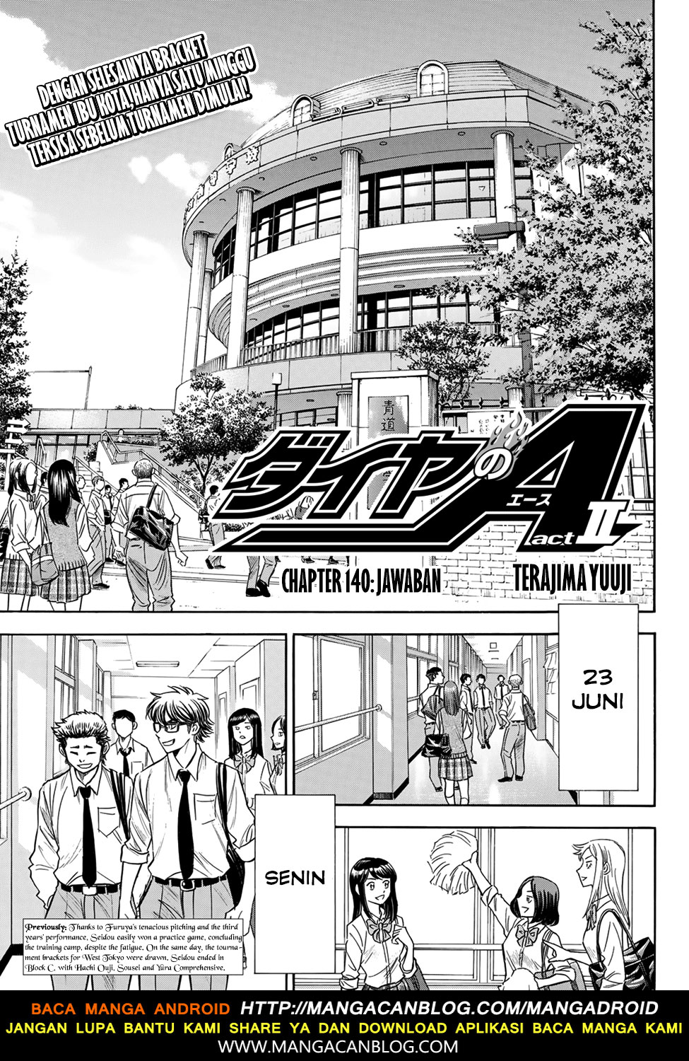 Diamond no Ace: Act II: Chapter 140 - Page 1