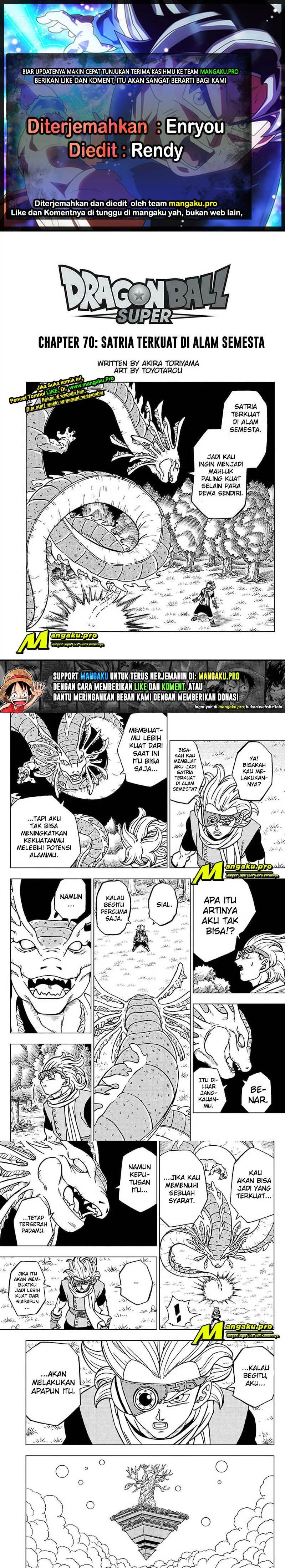 Dragon Ball Super: Chapter 70.1 - Page 1