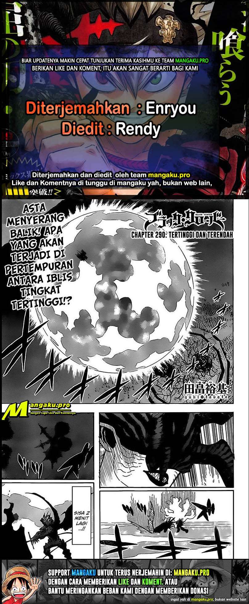 Black Clover: Chapter 290 - Page 1