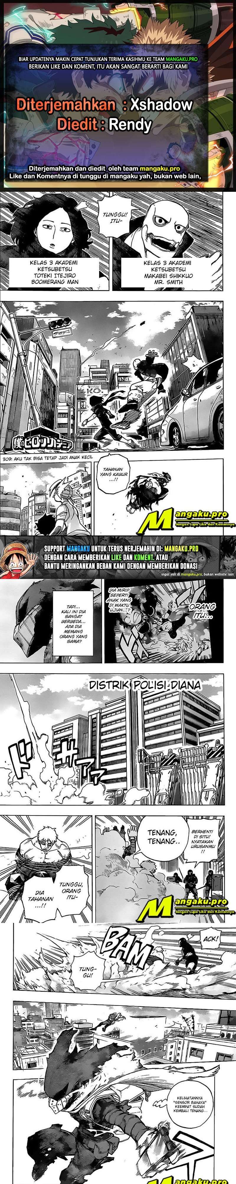 Boku no Hero Academia: Chapter 309 - Page 1