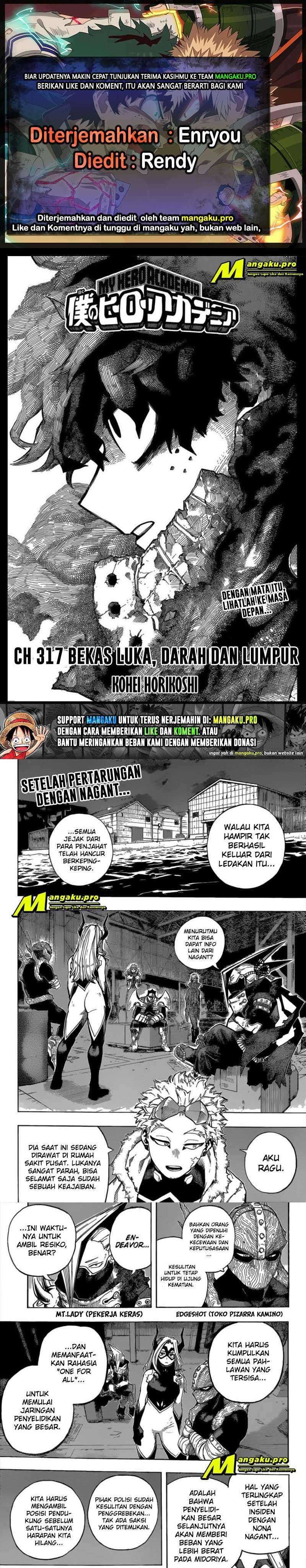 Boku no Hero Academia: Chapter 317 - Page 1
