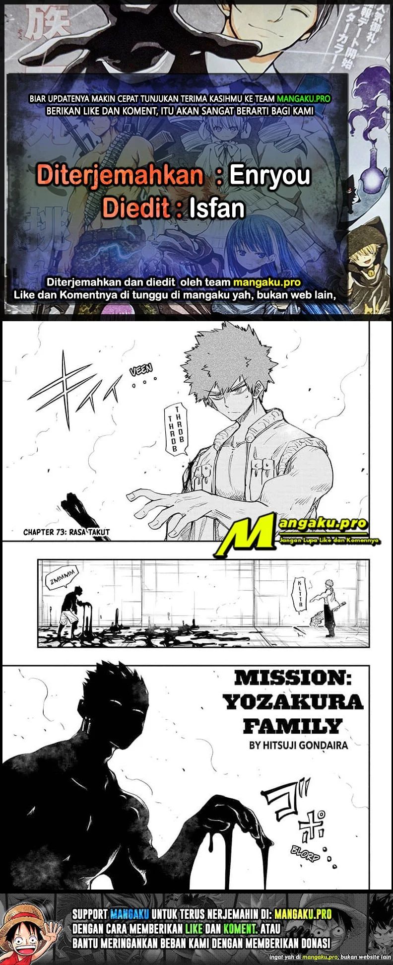 Mission: Yozakura Family: Chapter 73 - Page 1