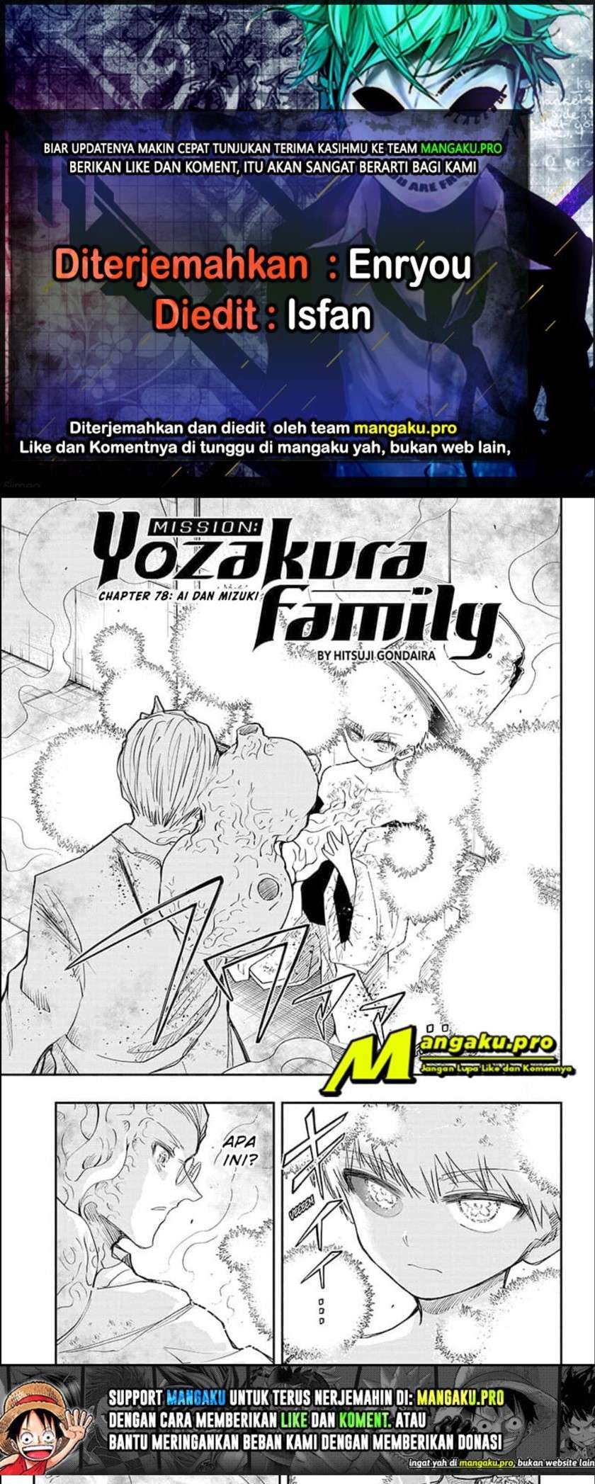 Mission: Yozakura Family: Chapter 78 - Page 1
