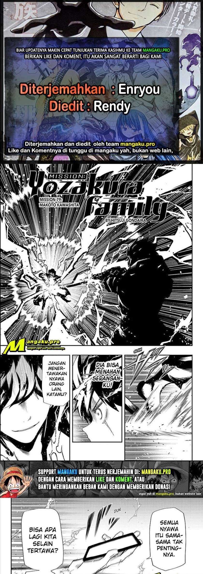 Mission: Yozakura Family: Chapter 79 - Page 1