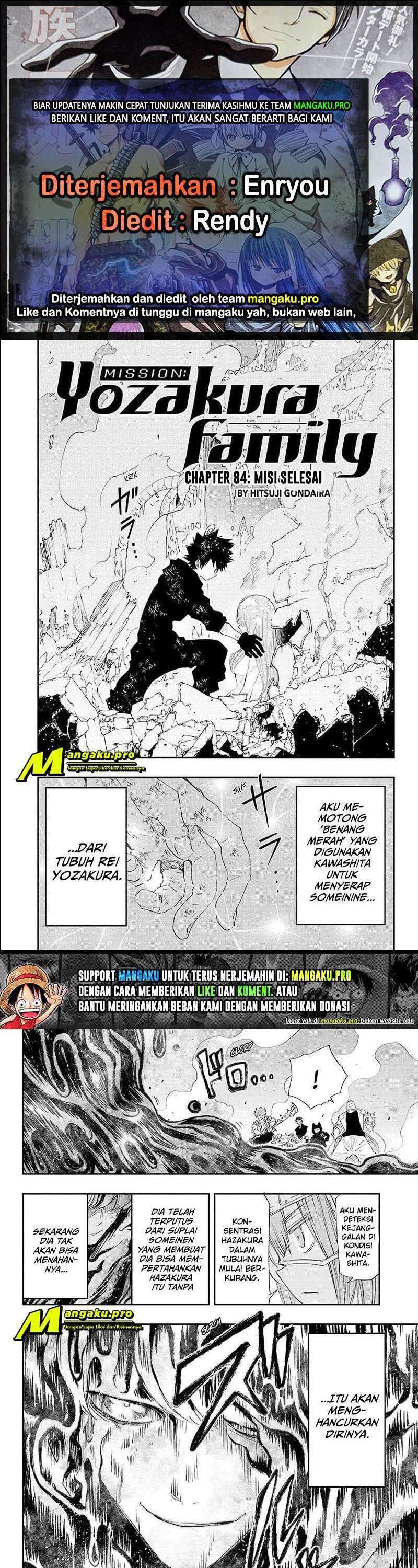 Mission: Yozakura Family: Chapter 84 - Page 1