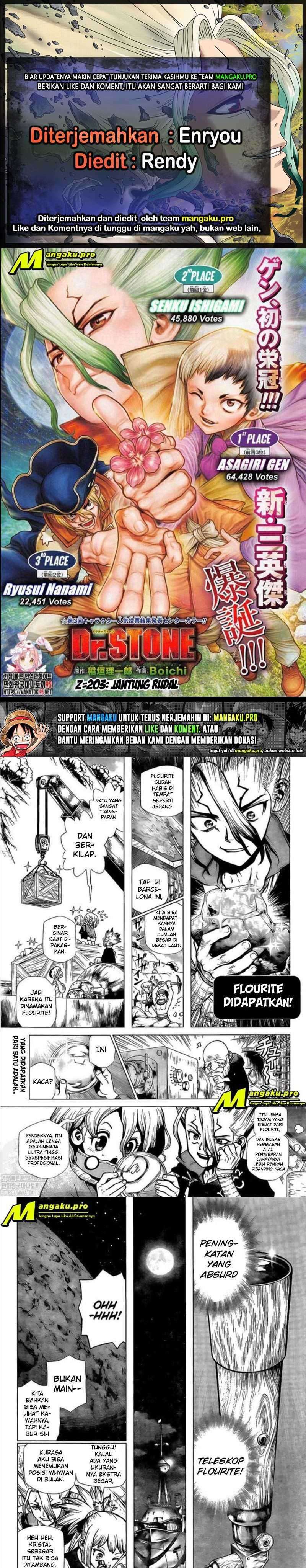 Dr. Stone: Chapter 203 - Page 1