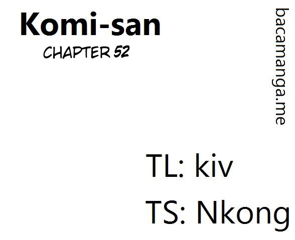 Komi-san wa Komyushou Desu: Chapter 52 - Page 1