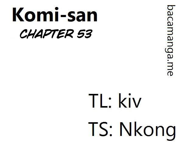 Komi-san wa Komyushou Desu: Chapter 53 - Page 1