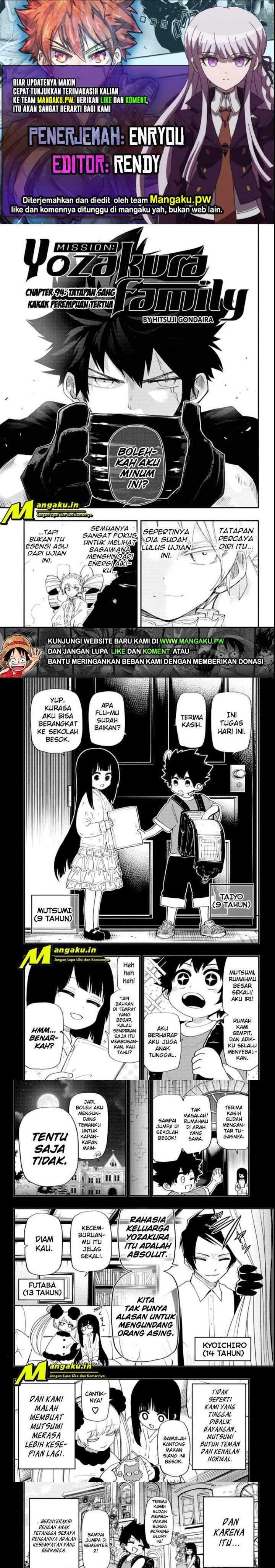 Mission: Yozakura Family: Chapter 94 - Page 1