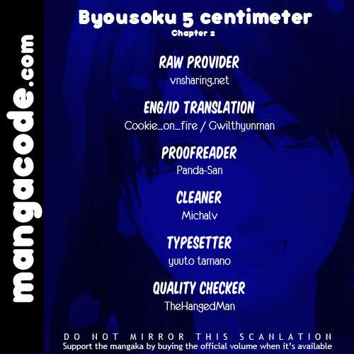 Byousoku 5 Centimeter: Chapter 02 - Page 1