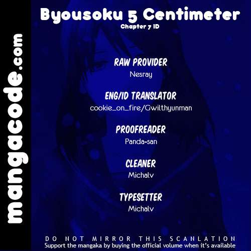 Byousoku 5 Centimeter: Chapter 07 - Page 1