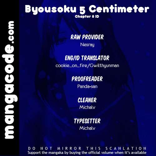 Byousoku 5 Centimeter: Chapter 08 - Page 1
