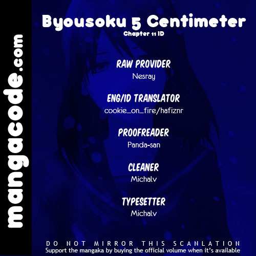 Byousoku 5 Centimeter: Chapter 11 - Page 1