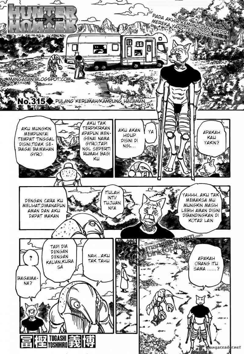 Hunter x Hunter: Chapter 315 - Page 1