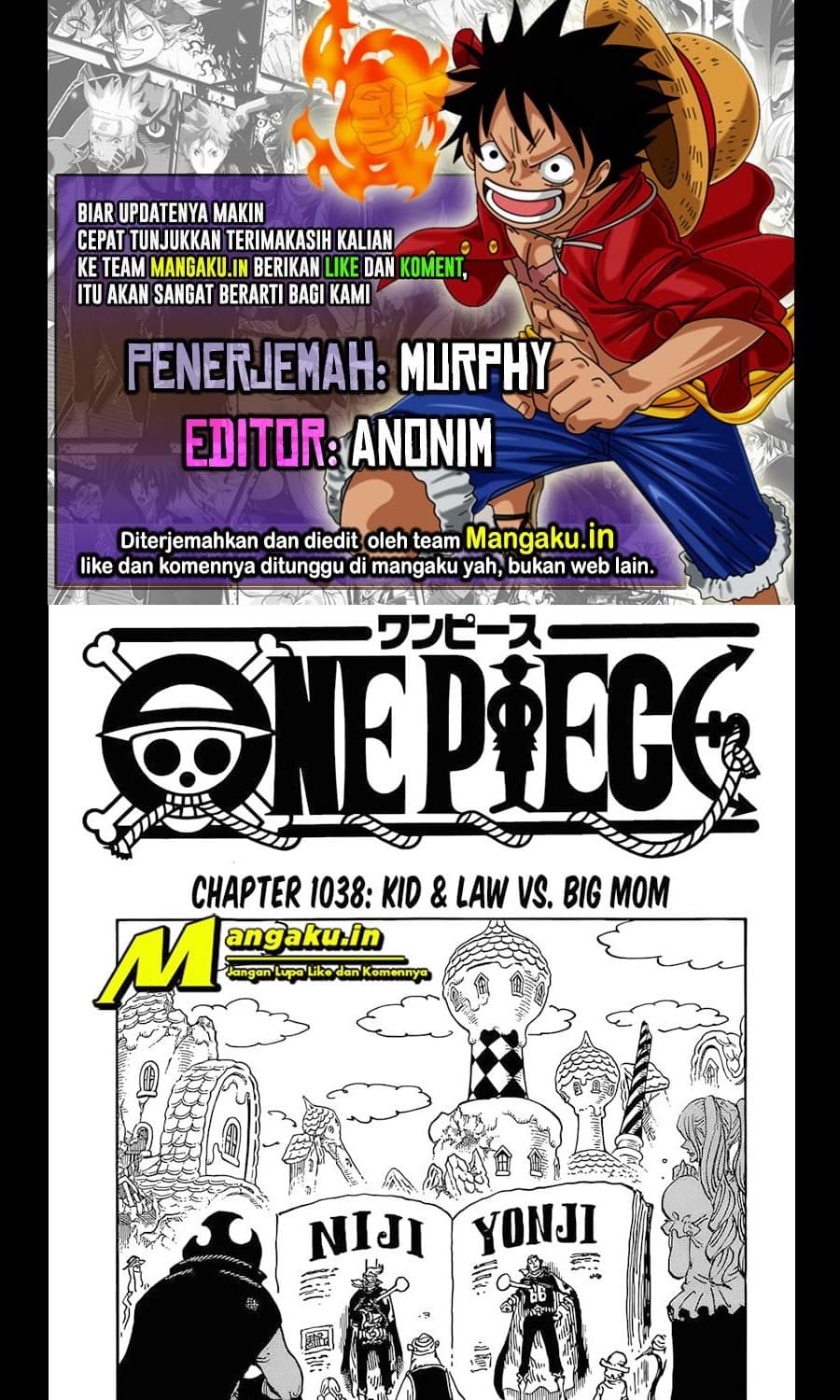 One Piece: Chapter 1038 - Page 1