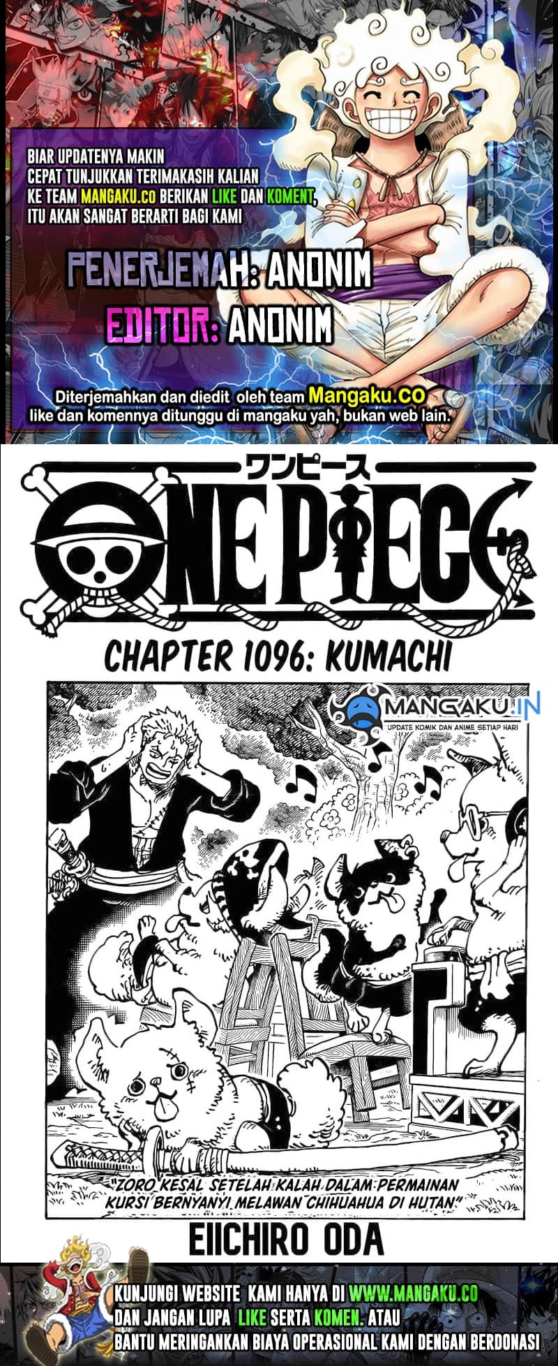 One Piece: Chapter 1096 - Page 1