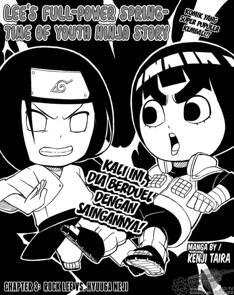 Rock Lee's Springtime of Youth: Chapter 03 - Page 1
